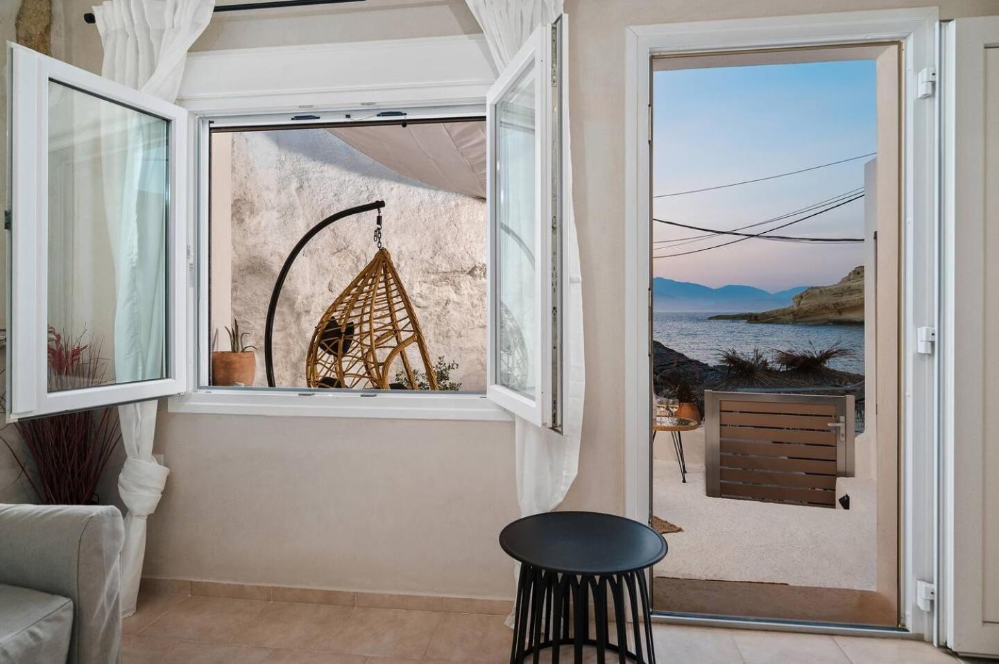 Casa Grotta With Sea & Cave View Hotel Matala Exterior foto
