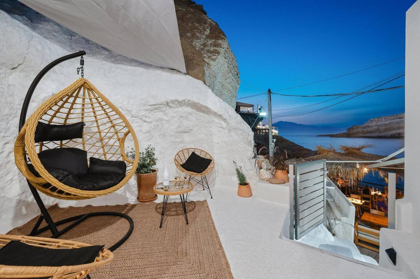 Casa Grotta With Sea & Cave View Hotel Matala Exterior foto